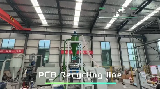 Full Set PCB Board Recycling Production Line for Electronic Waste Processing to Copper and Resin with High Purity